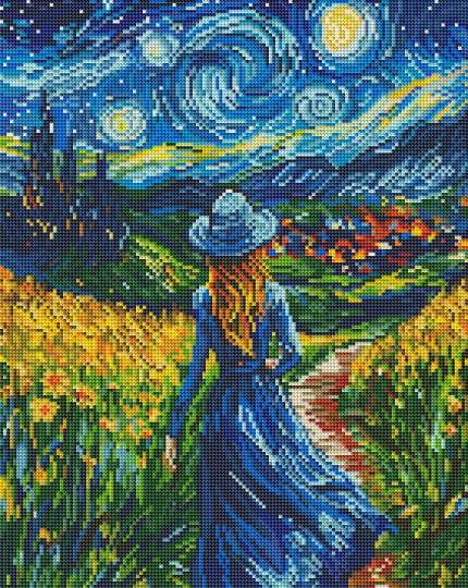 Дівчина в зіркову ніч