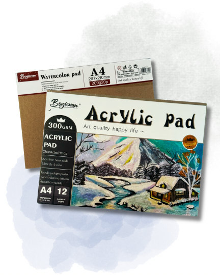 Скетчпад для акрилових фарб A4