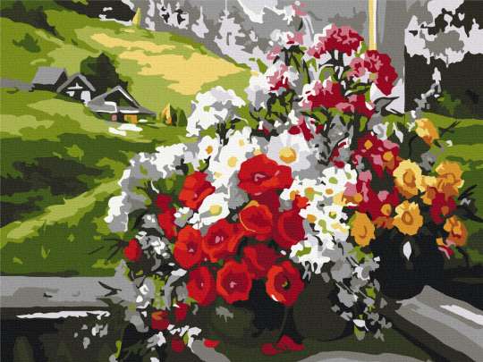 Букети на вікні