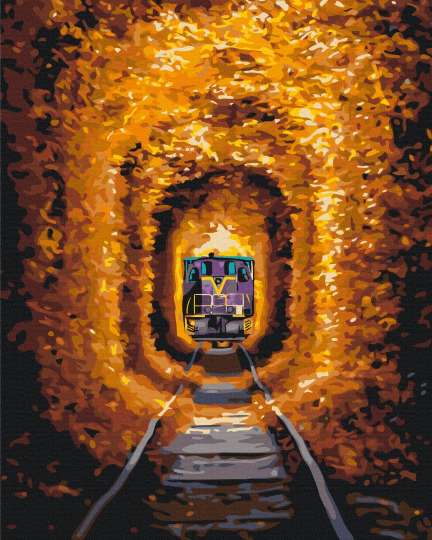 Тунель кохання та потяг © Sergiy Stepanenko