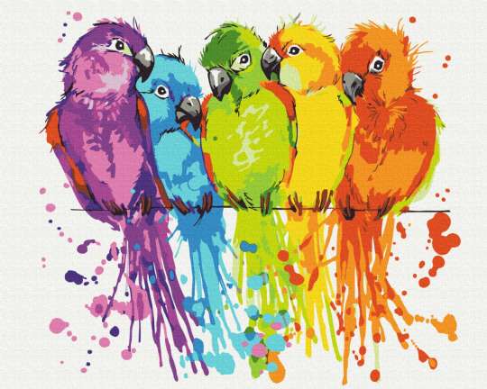 Різнокольорові папуги