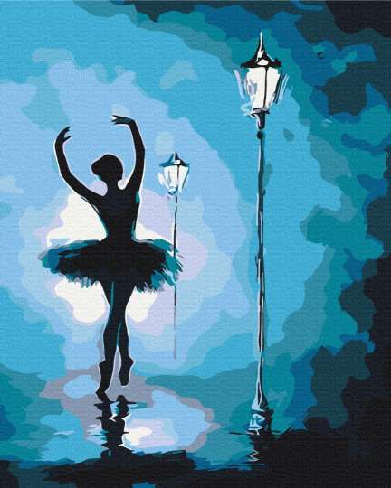 Балерина в світлі ліхтарів